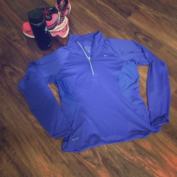 Nike Tops - Nike Dri-Fit 3-4 Zip Workout Top